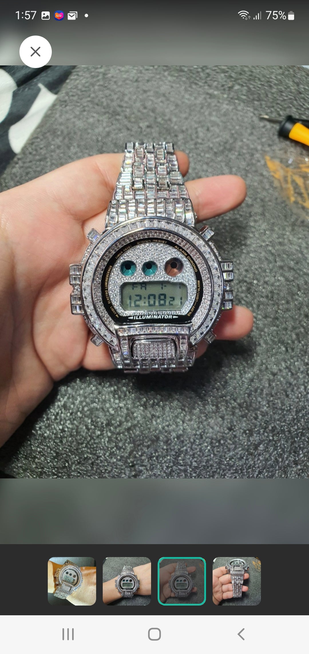 Dw6900 fully custom ice out baguette  diamond